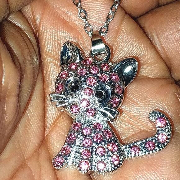 Unisex Trendy Creative Cute Cartoon Cat Pendant Necklace - Picture 4 of 6